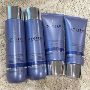 (4) System Professional Smoothen Shampoo Conditioner Daily Detangling Cream LOT